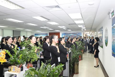明光市市委书记被旺财28企业文化深深感动 | 深入沟通合作空间广阔